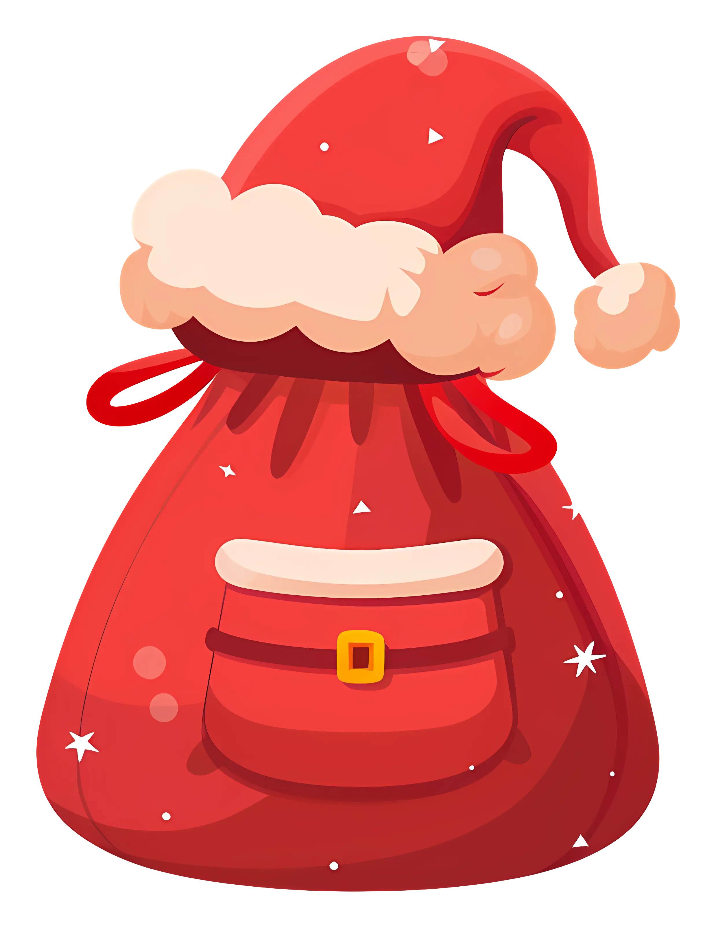 Red Santa Bag for Christmas Gifts