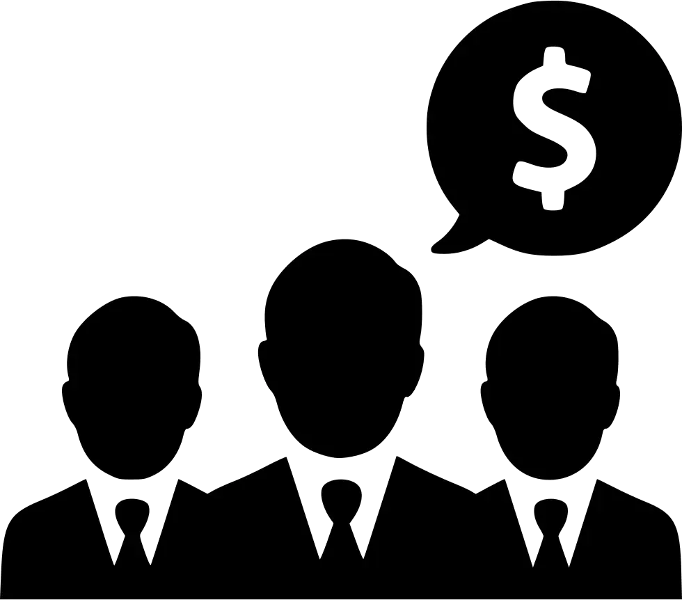 Business Team with Dollar Concept Icon