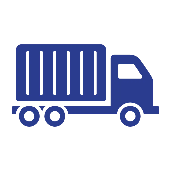 Blue Cargo Truck Transport Icon