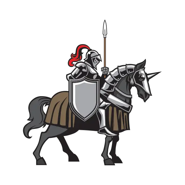 Knight on Horseback with Spear Artwork