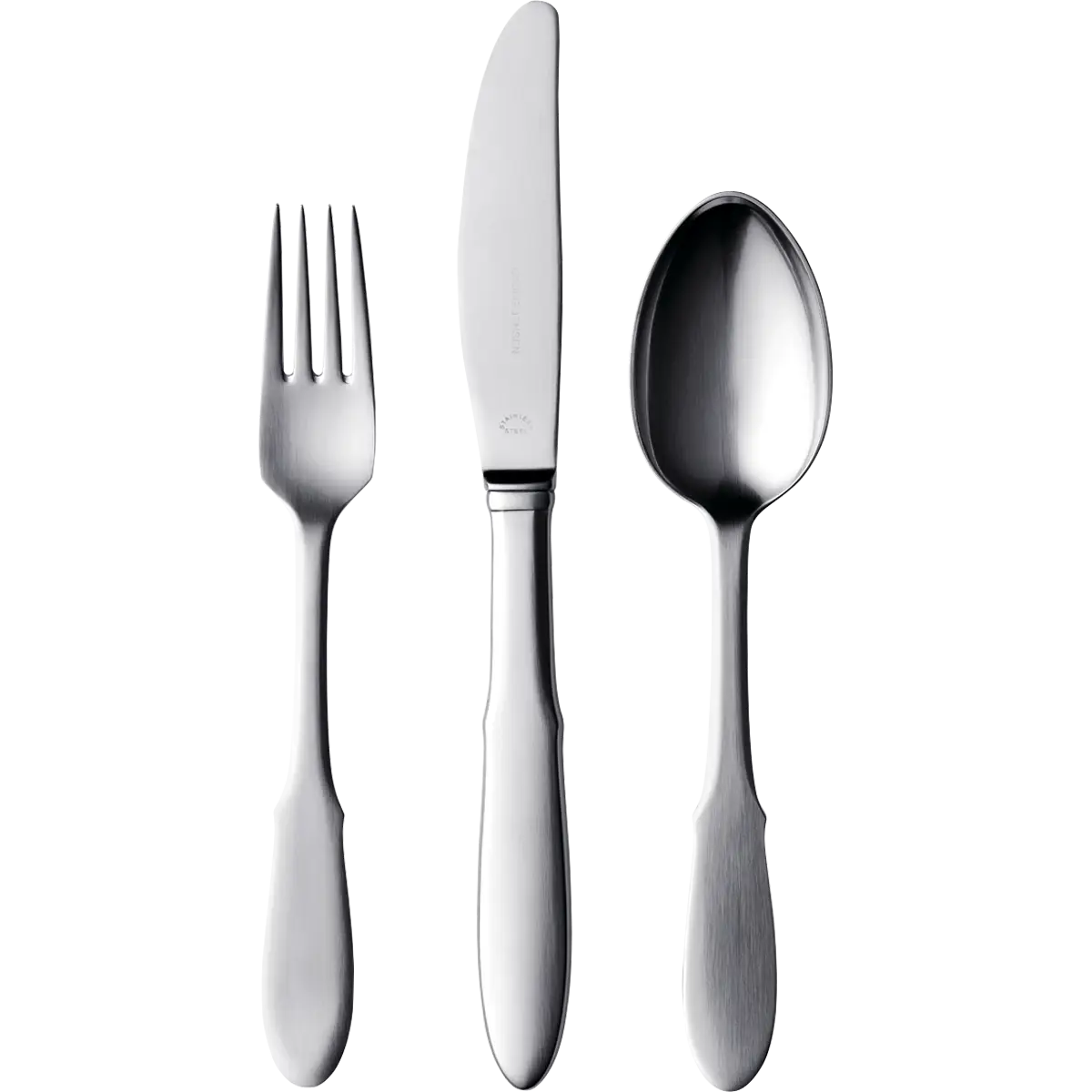 Silverware Set Including Spoon, Fork, and Knife