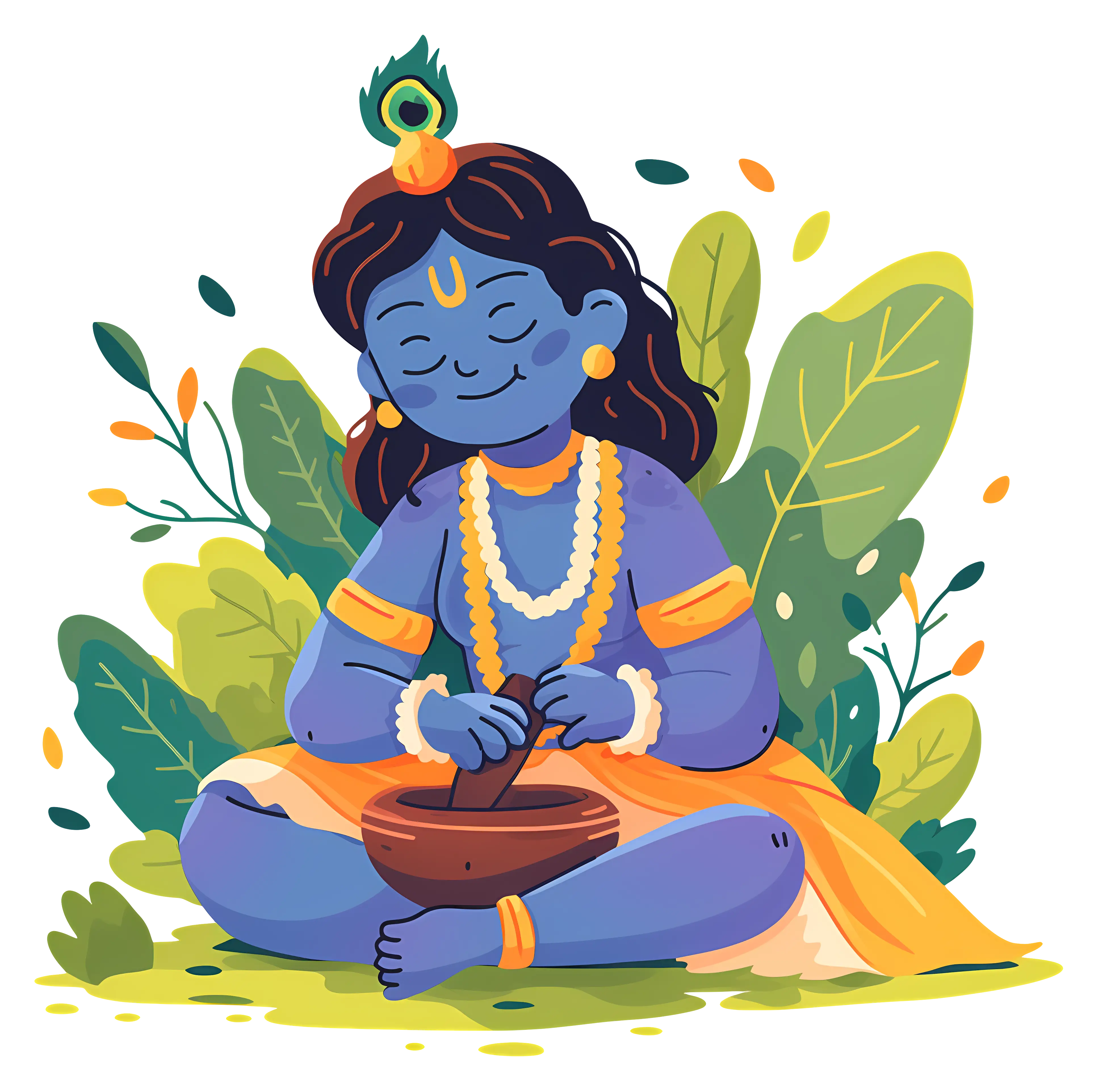 Blue Deity in Nature