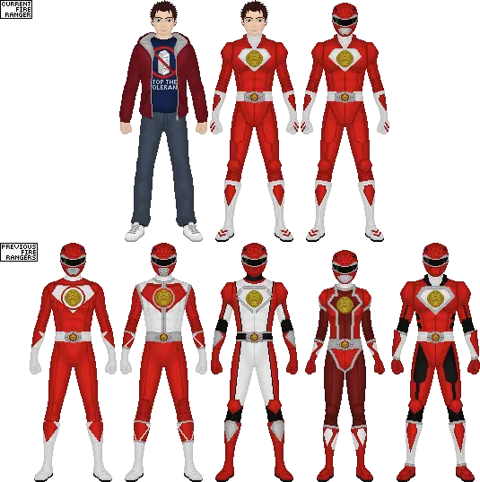 Red Ranger Character Evolution