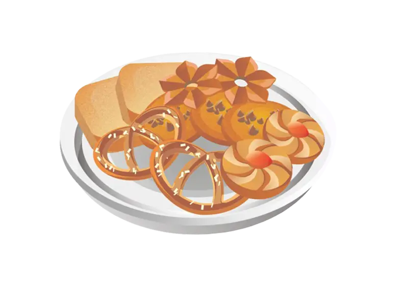 Plate of Delicious Pastries