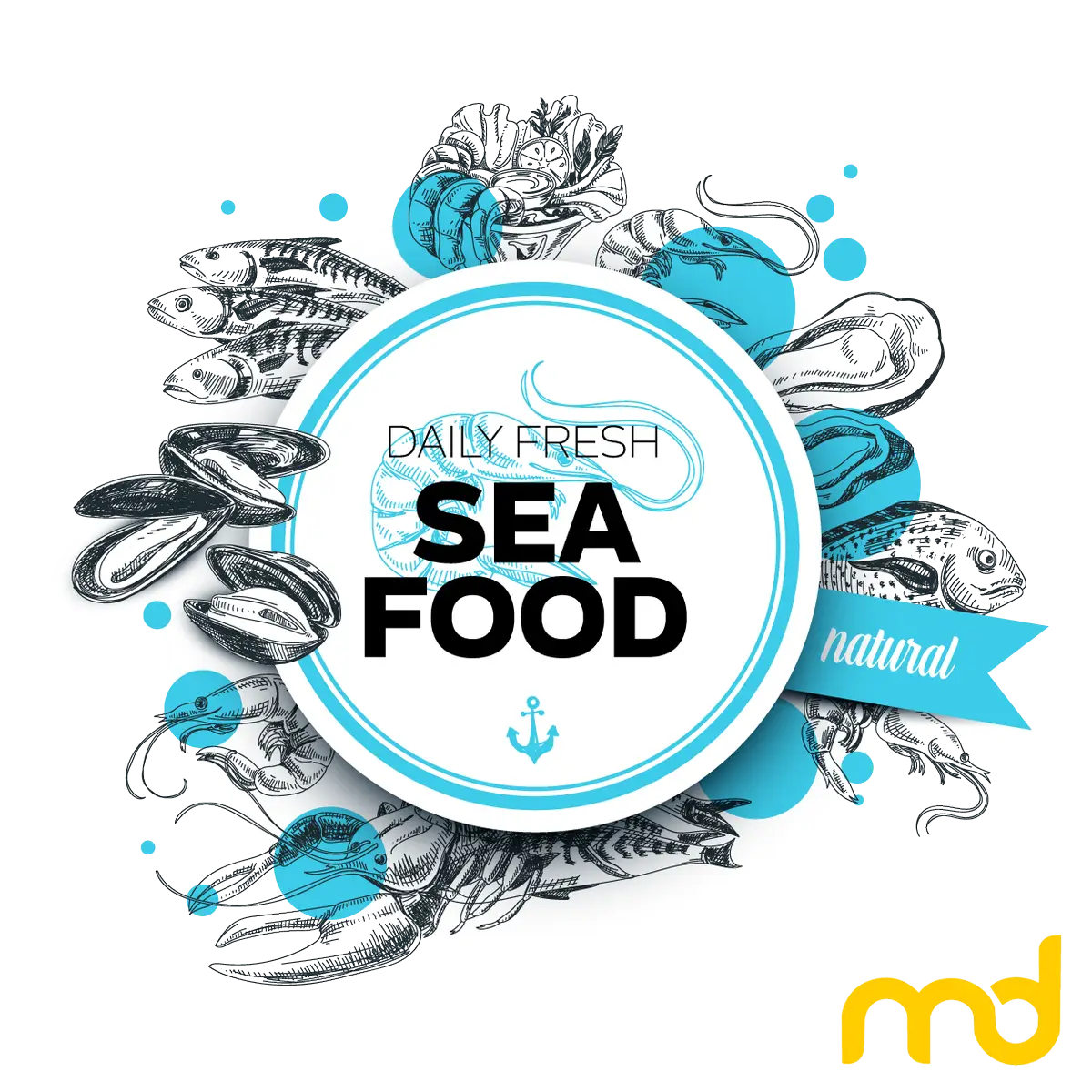 Daily Fresh Seafood Logo