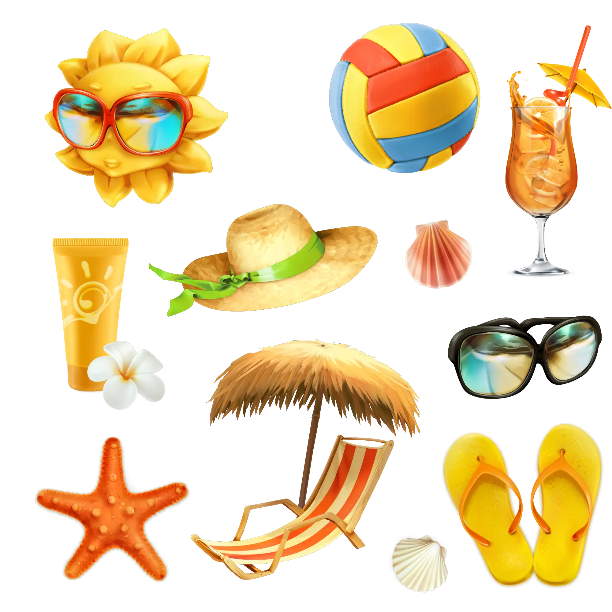 Collection of Summer Items