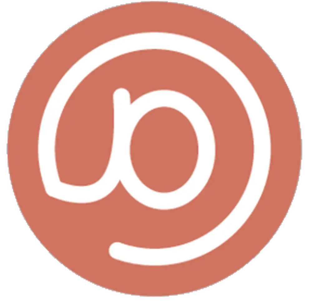 Abstract Orange Spiral Symbol Logo