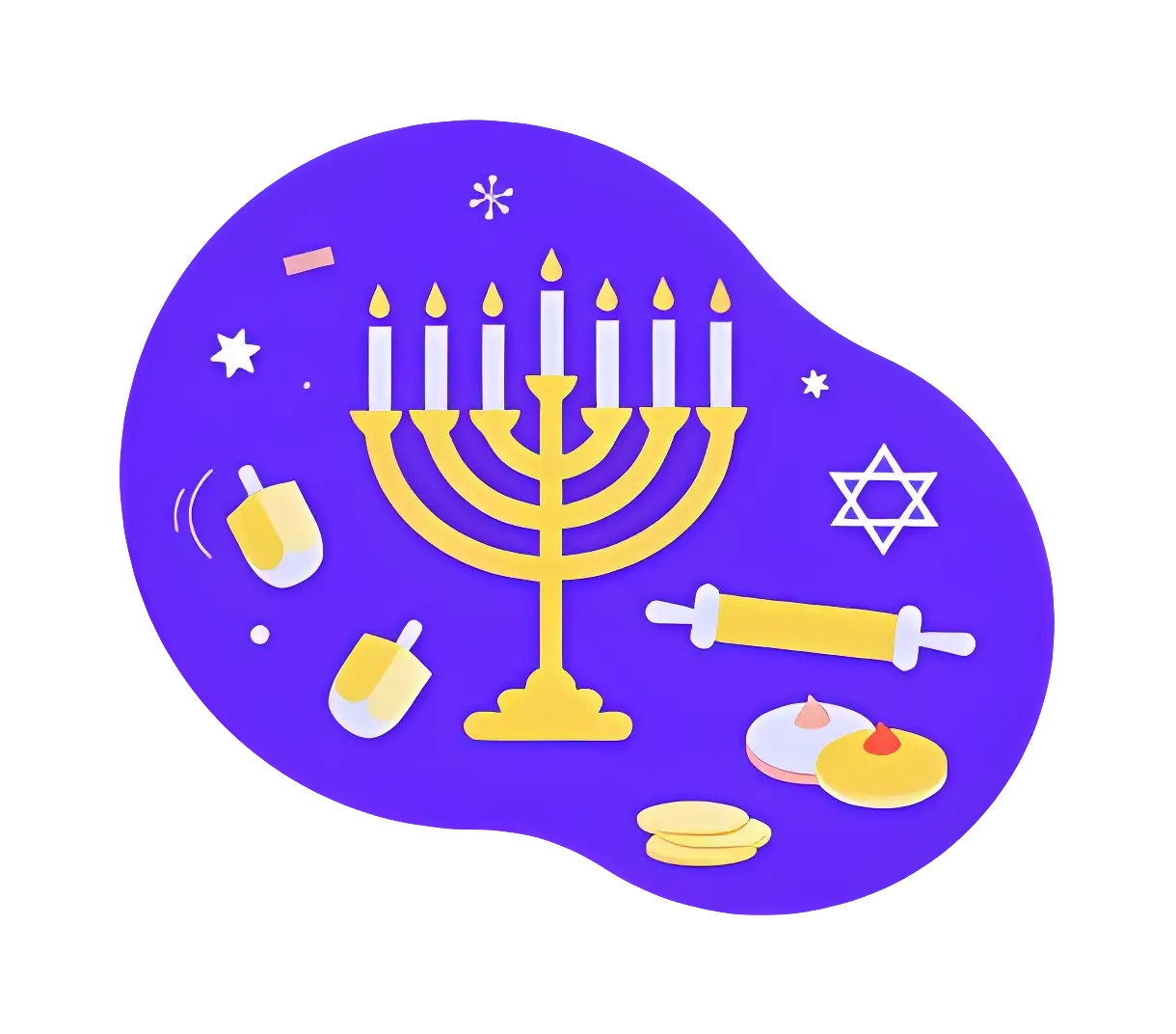 Hanukkah Menorah and Symbols