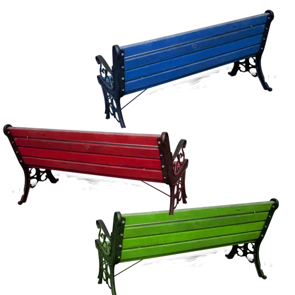 Colorful Park Benches