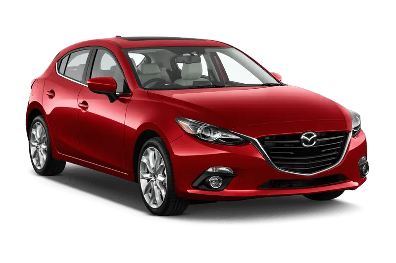 Red Compact Hatchback Car Design