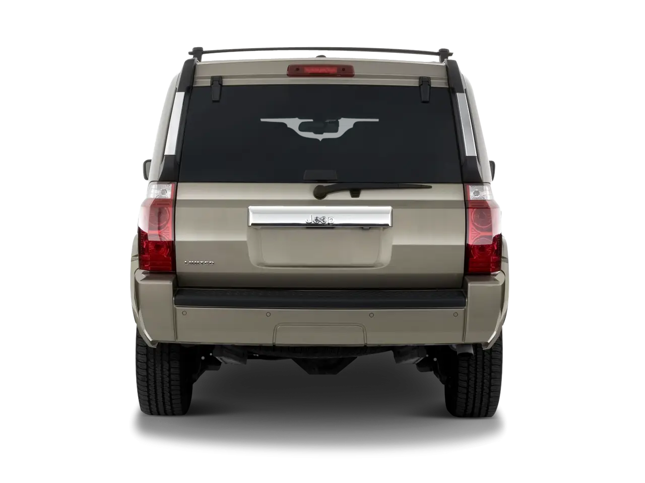 Rear View of Modern SUV Vehicle
