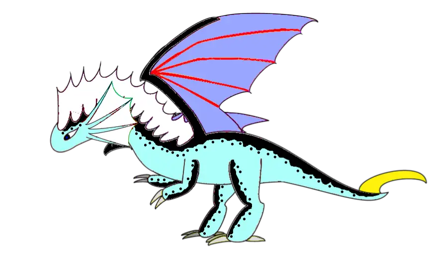 Colorful Cartoon Dragon Illustration