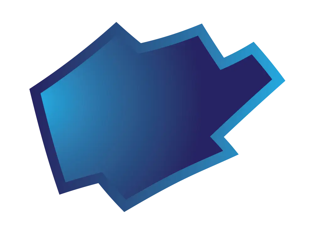 Blue Gradient Arrow Graphic Design