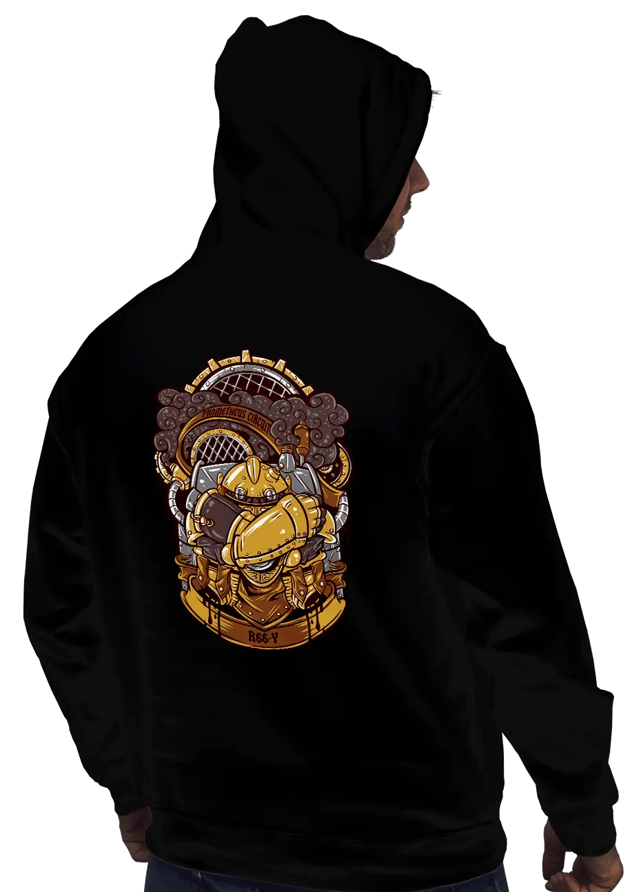Black Hoodie with Graphic Design