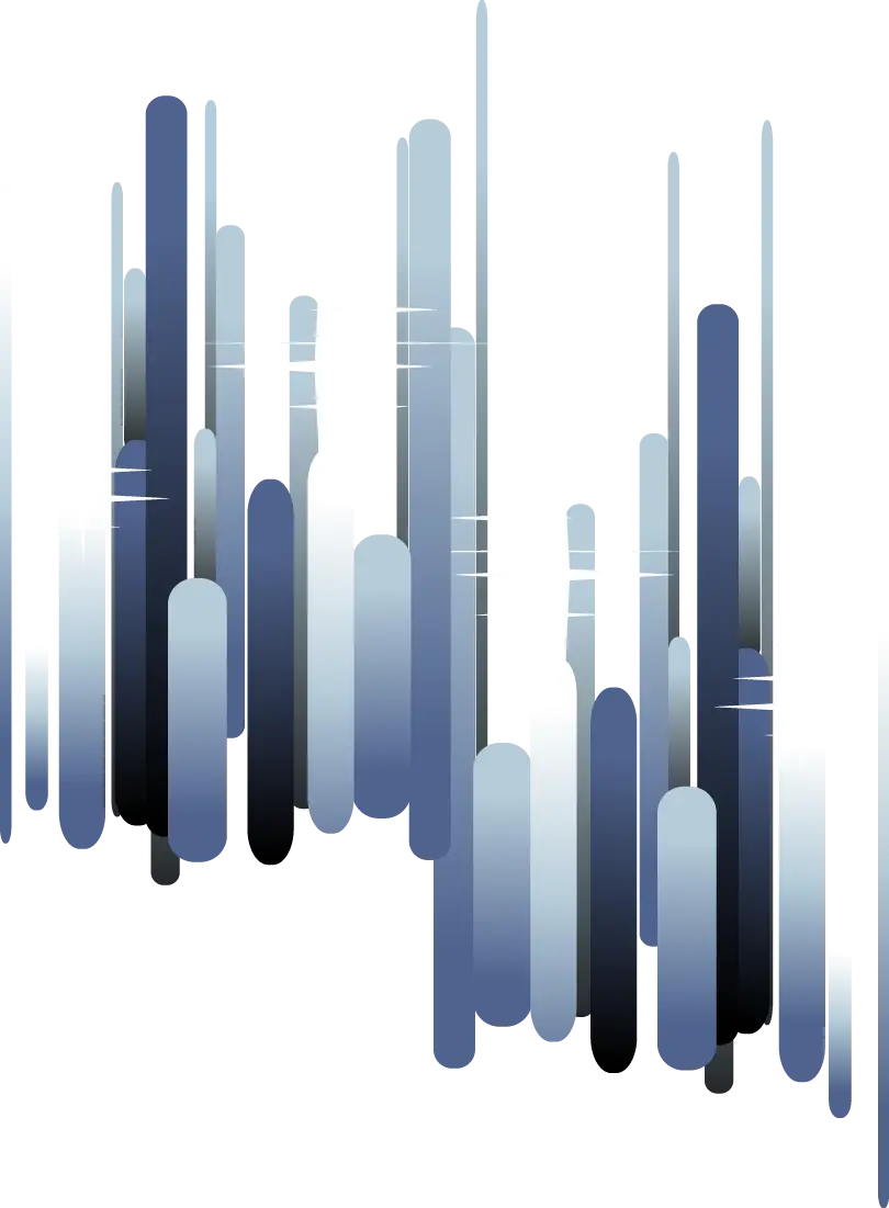 Abstract Blue Gradient Bars Design