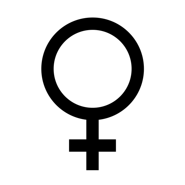 Black Female Gender Symbol