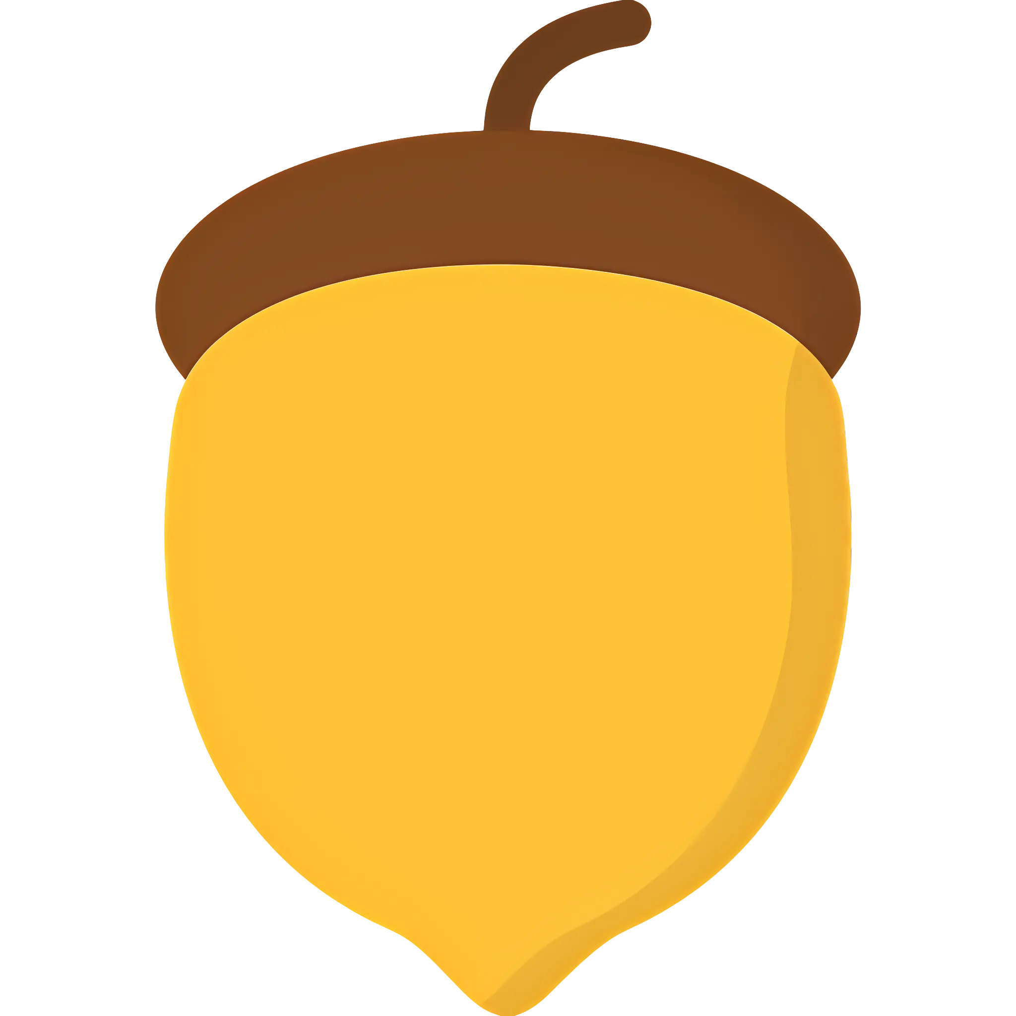 Single Acorn Illustration