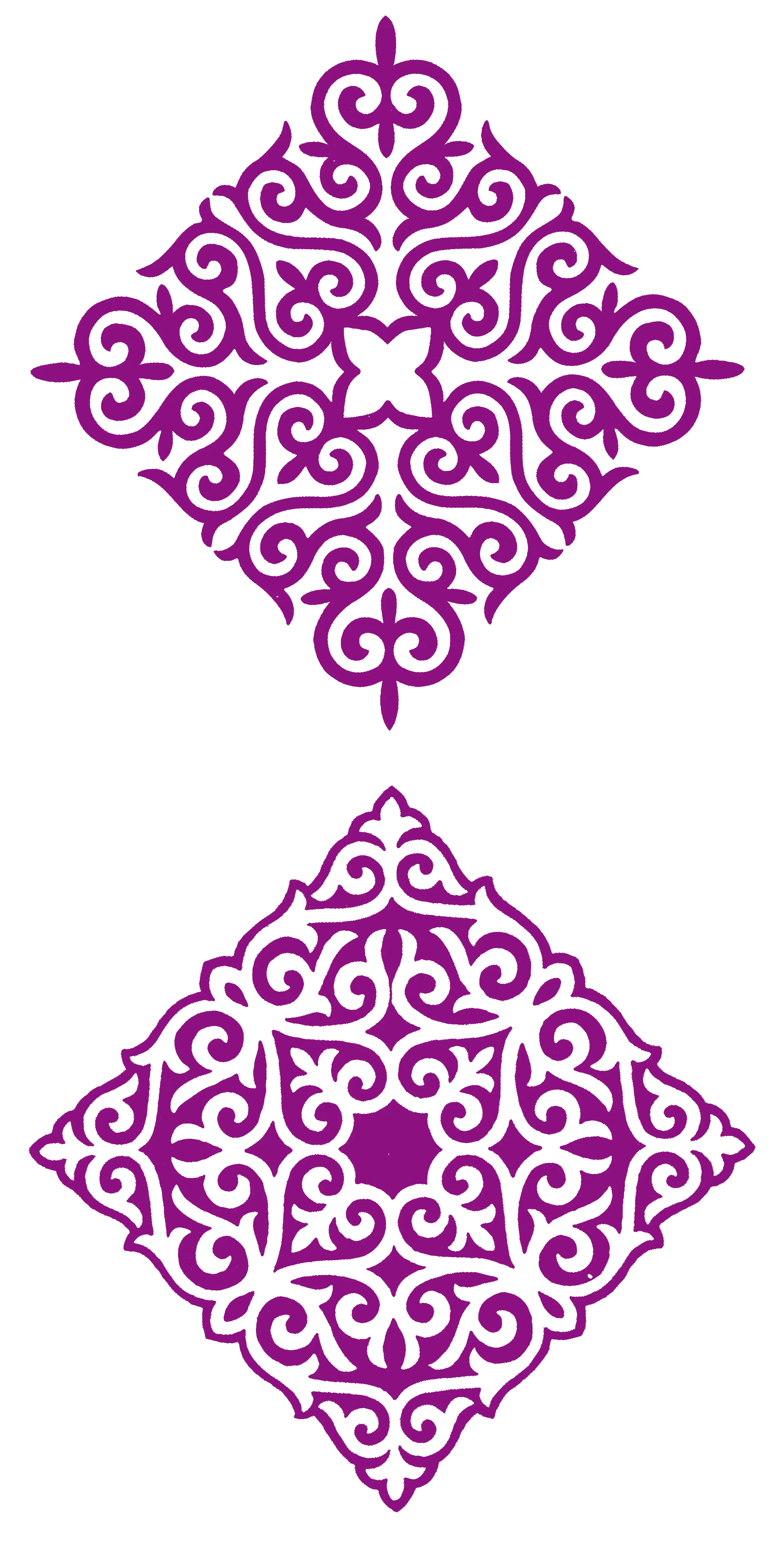 Purple Ornamental Decorative Pattern