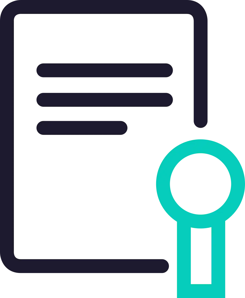 Document with Magnifying Glass Icon