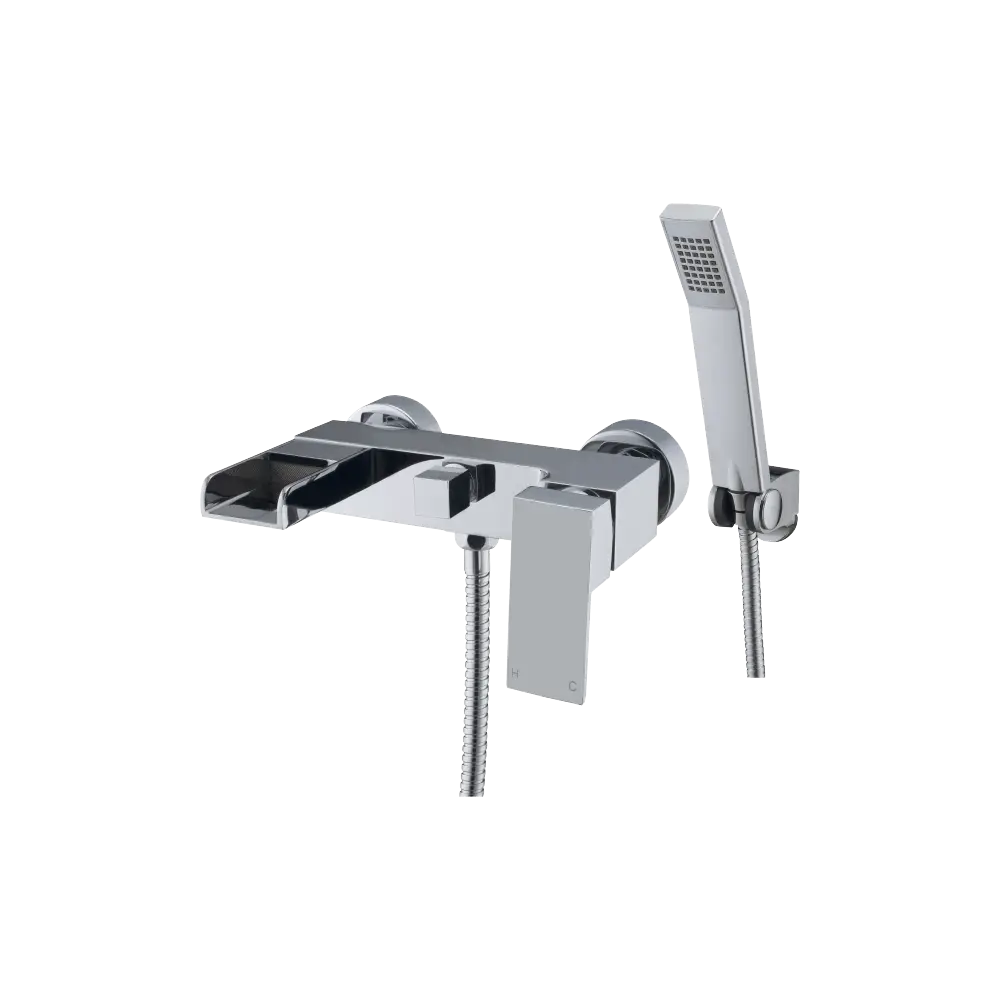 Modern Bathroom Faucet with Chrome Finish