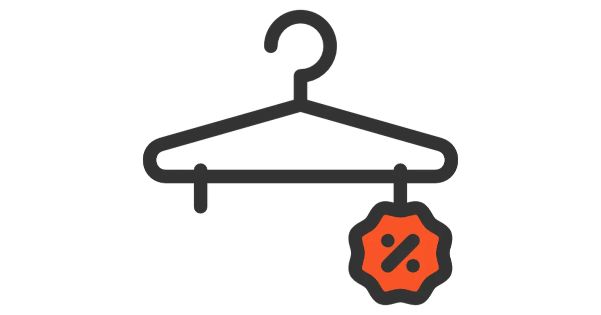 Hanger with Discount Tag