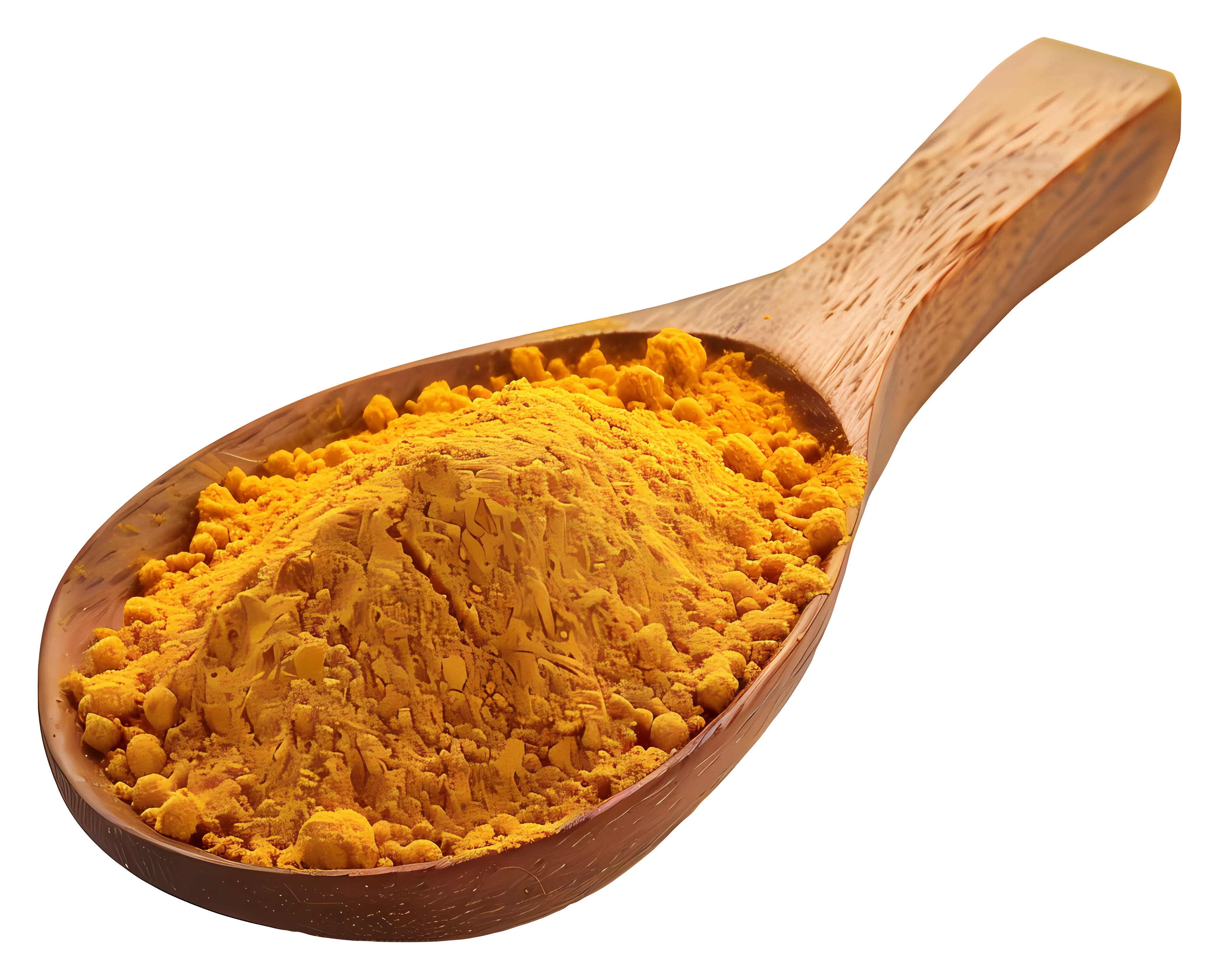 Wooden Spoon with Turmeric Powder