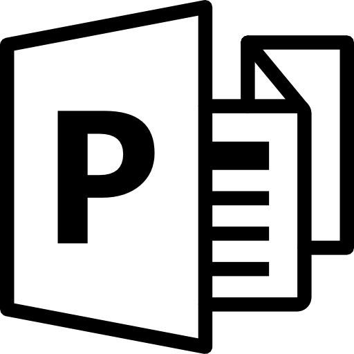 P Letter Icon for Document Design