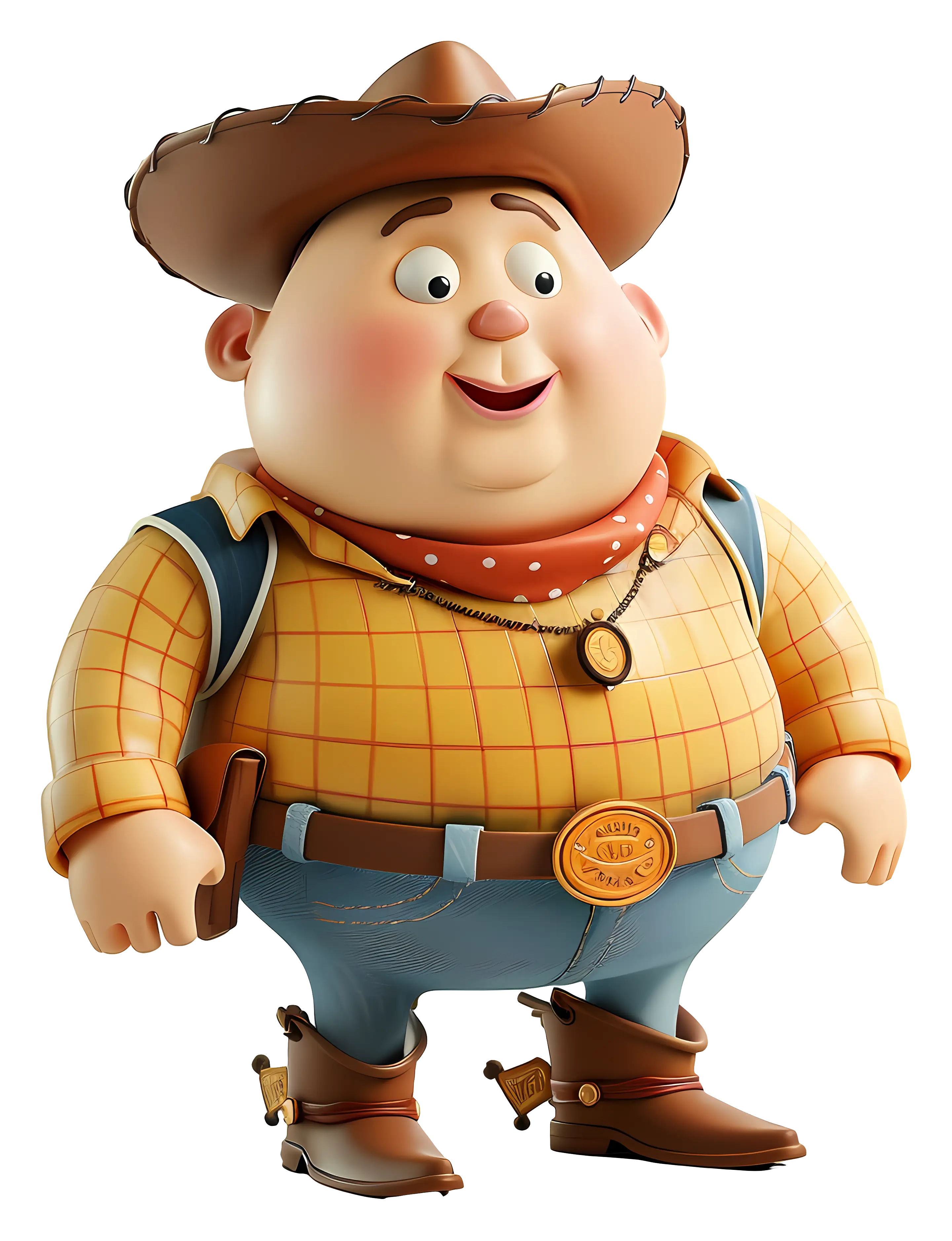 Funny Cowboy Cartoon Character