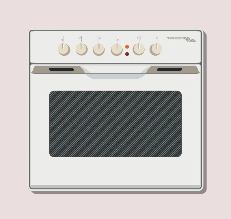 Kitchen Oven Illustration for Modern Cooking