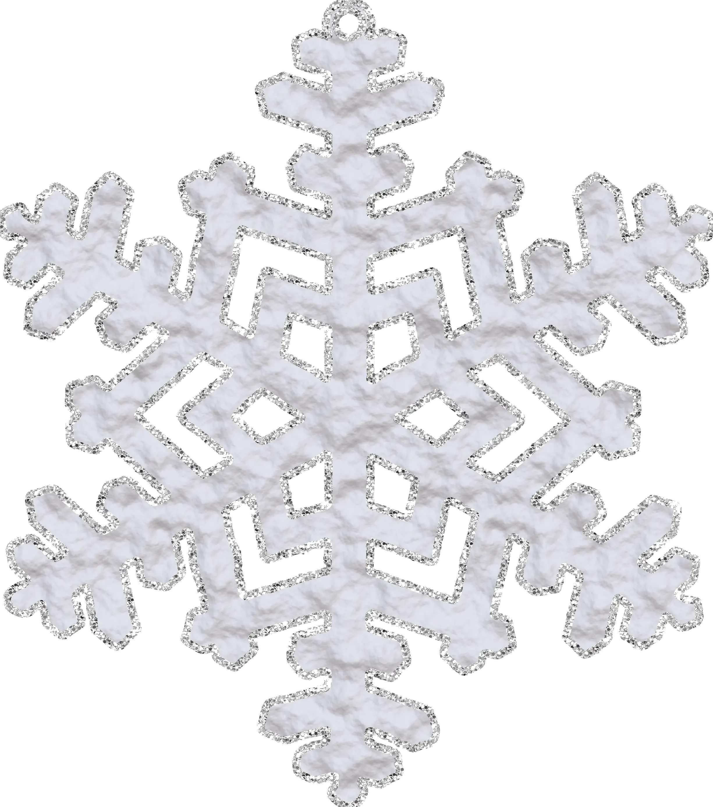 Intricate White Snowflake