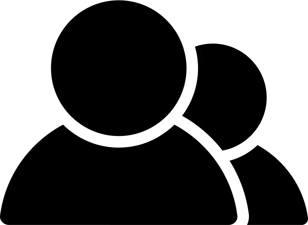 User Profile Icon in Black Silhouette