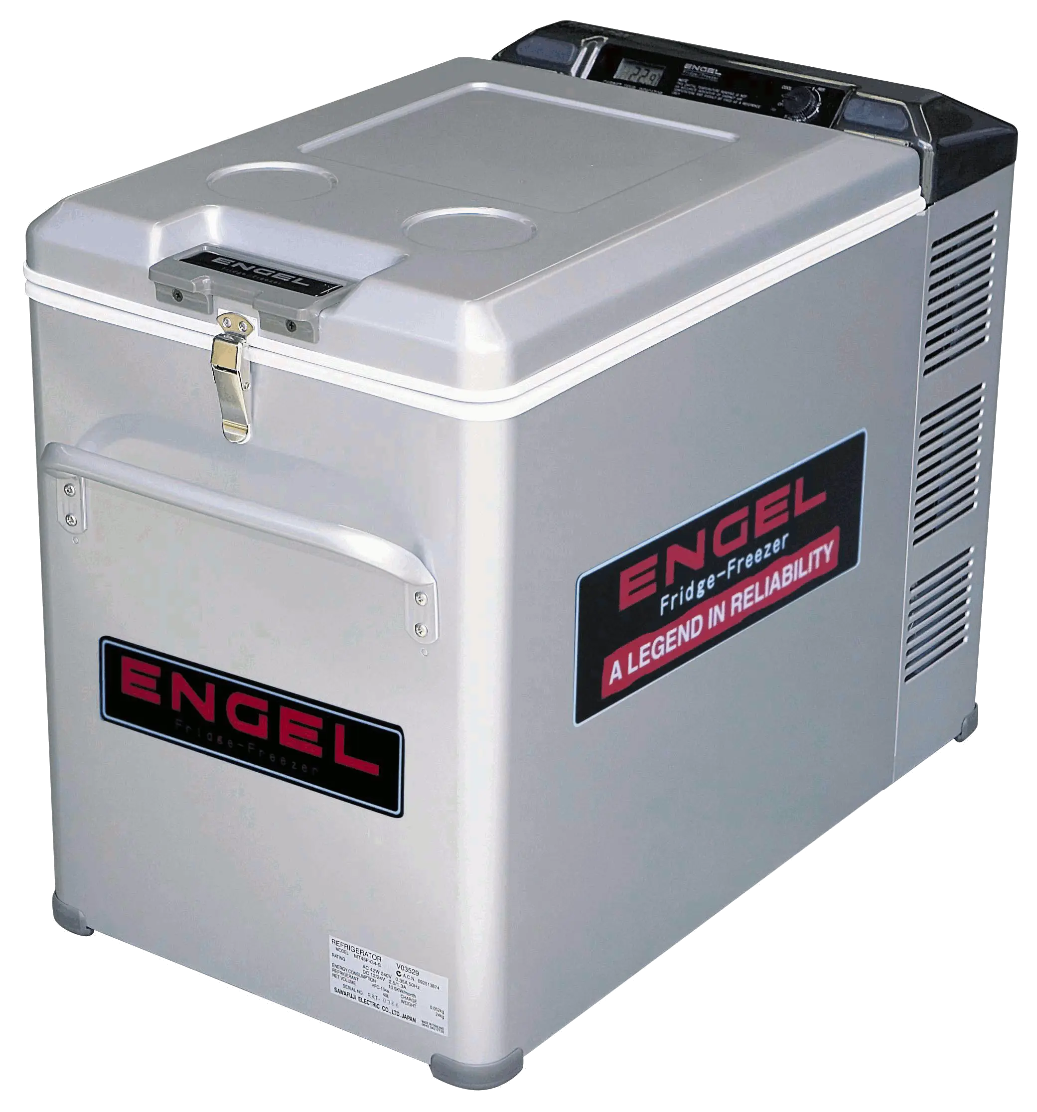 Silver Portable Fridge for Outdoor Adventures