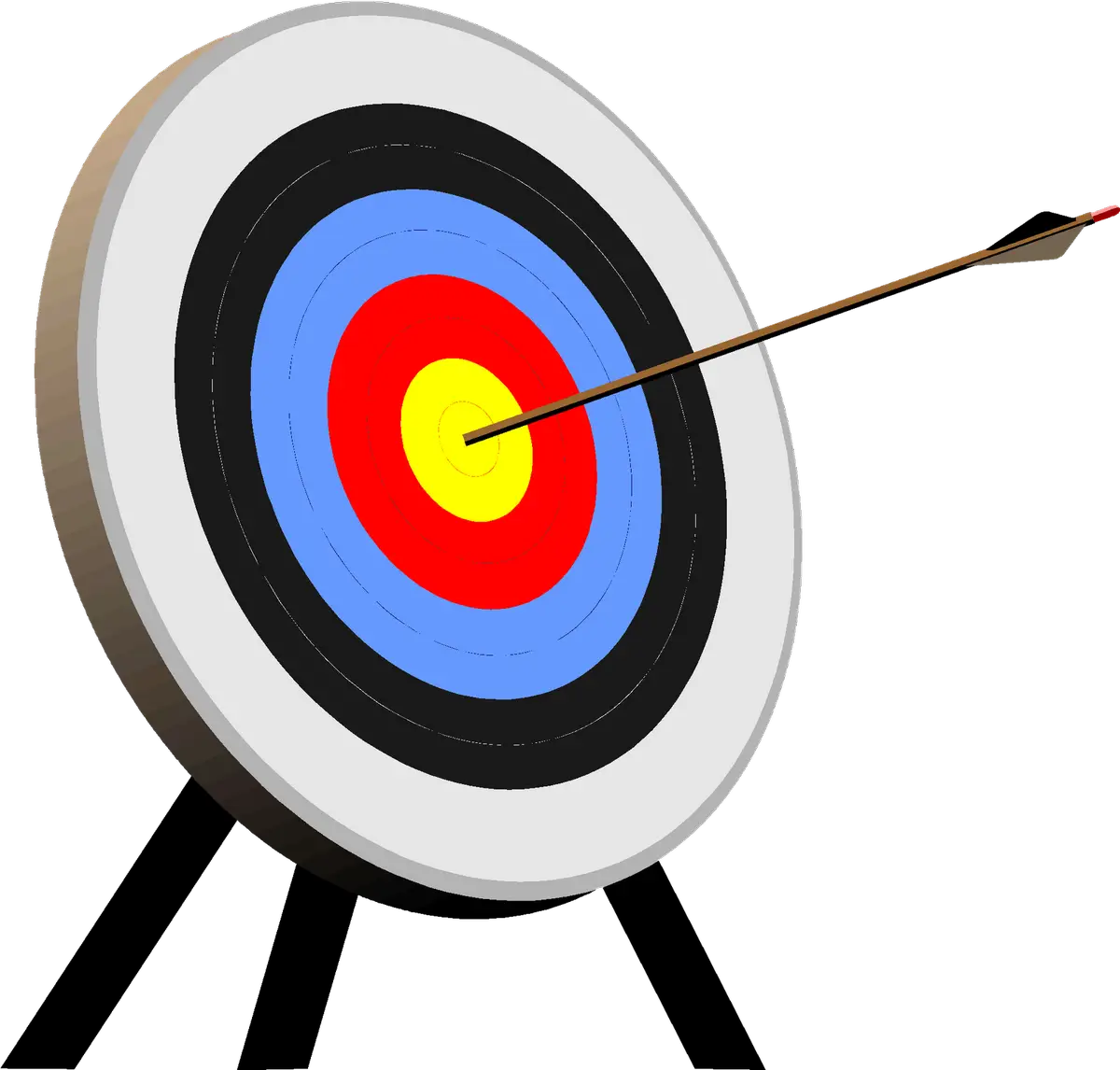 Arrow in Center of Target