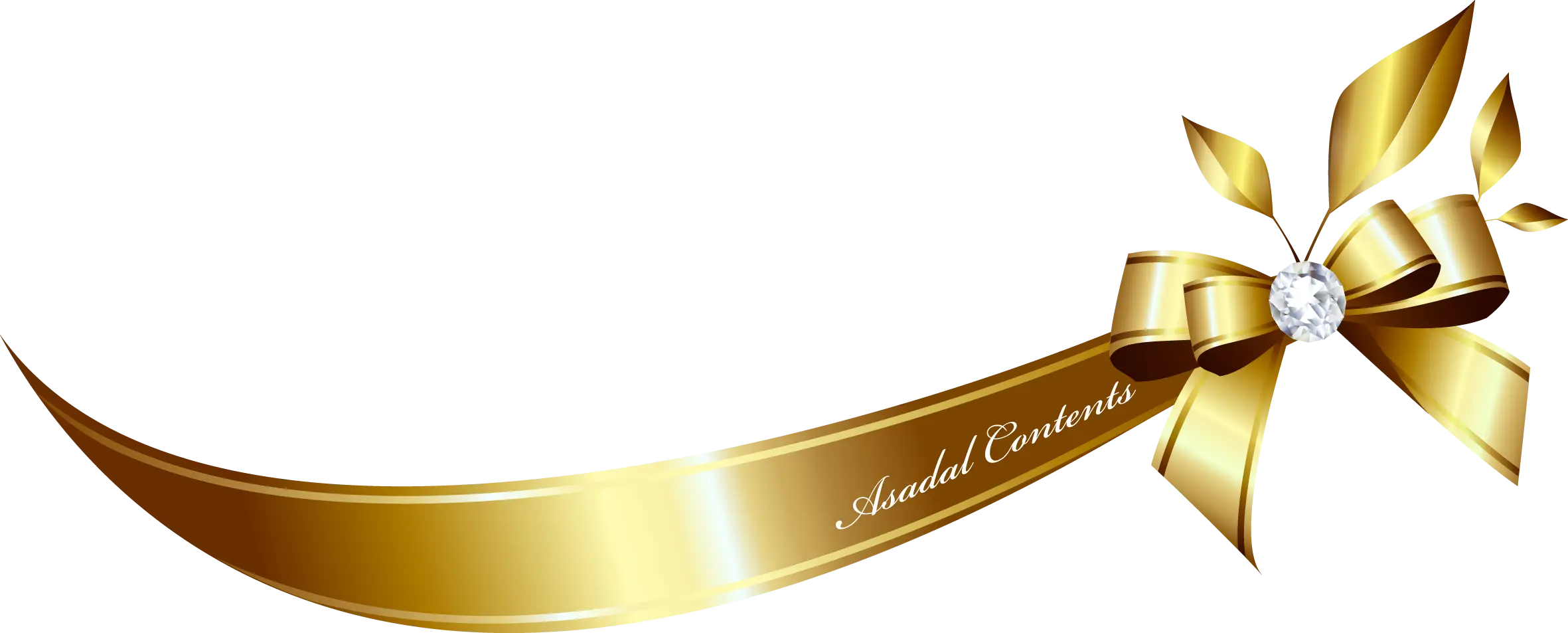 Elegant Golden Ribbon with Bow