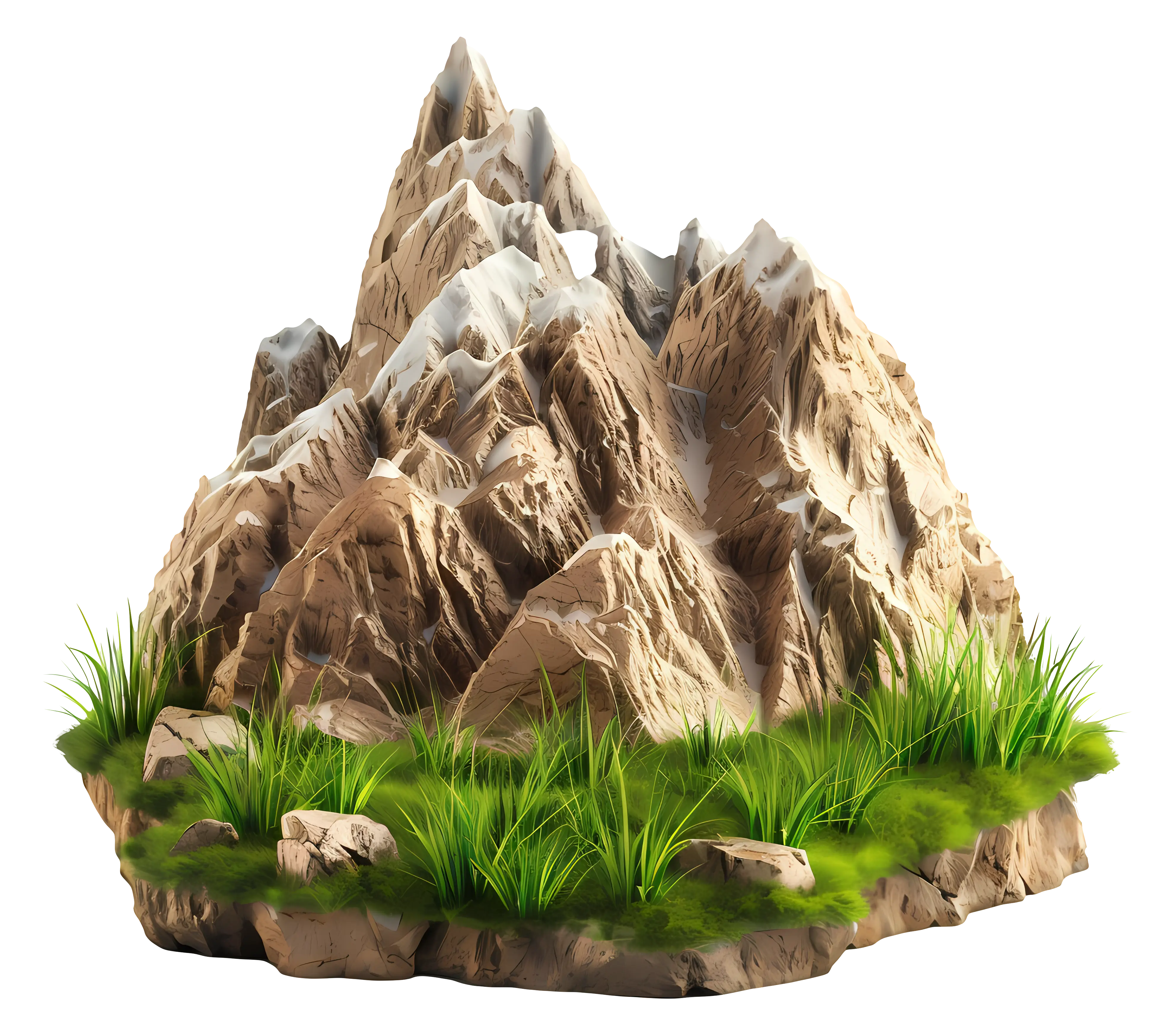Mountain Landscape with Grass