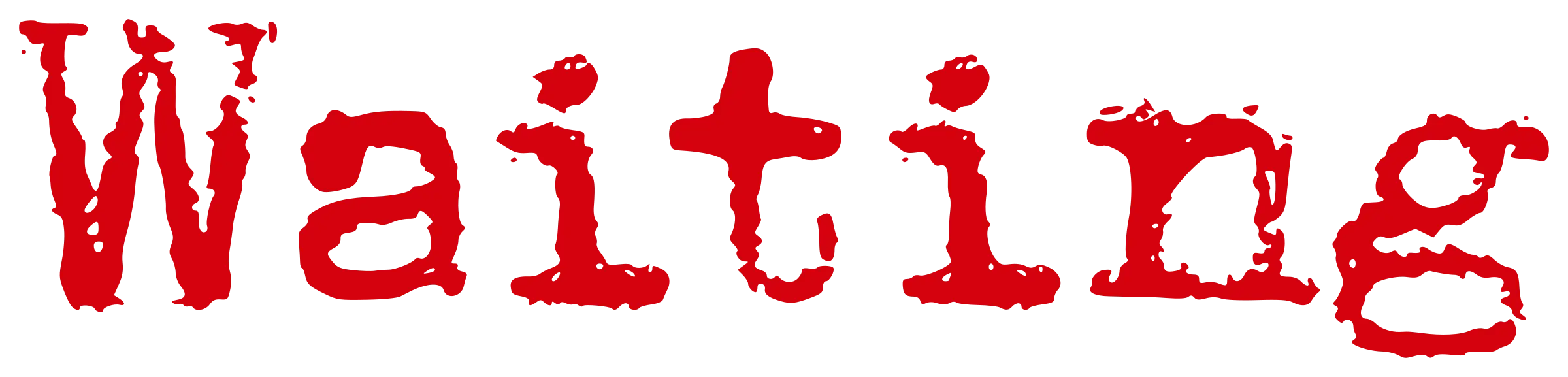 Red Waiting Text