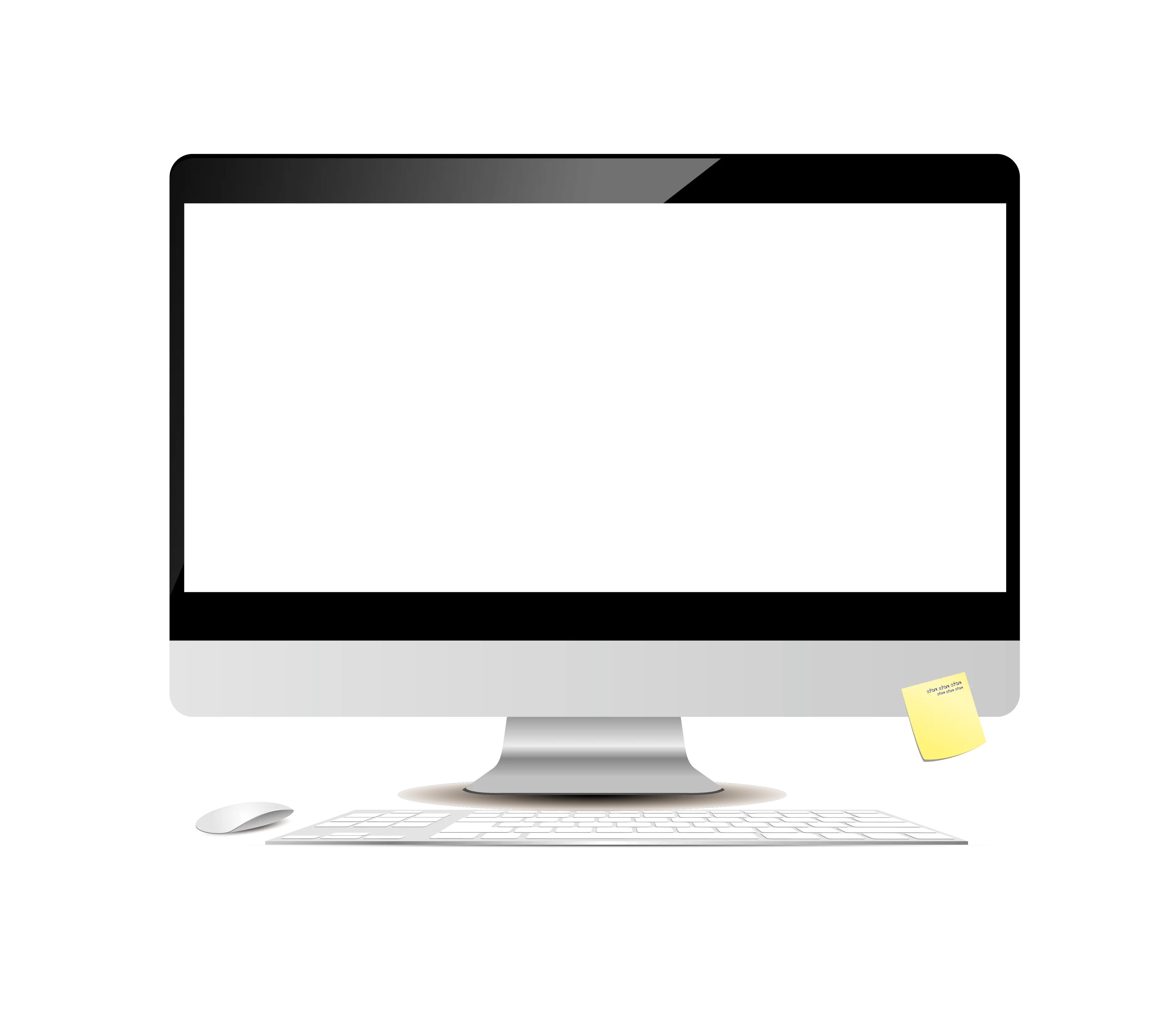Desktop Computer Illustration