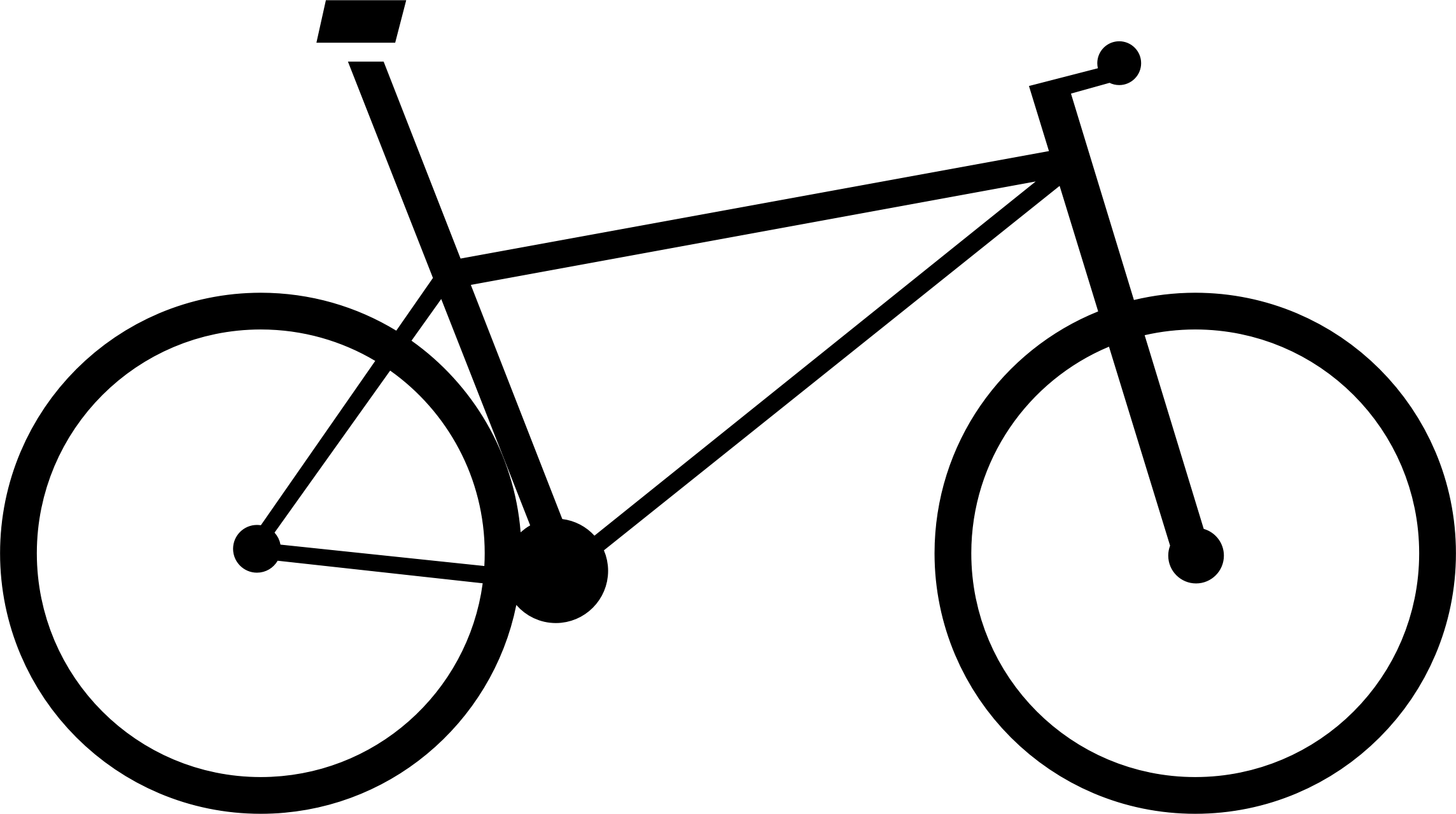 Simple Black Bicycle Illustration