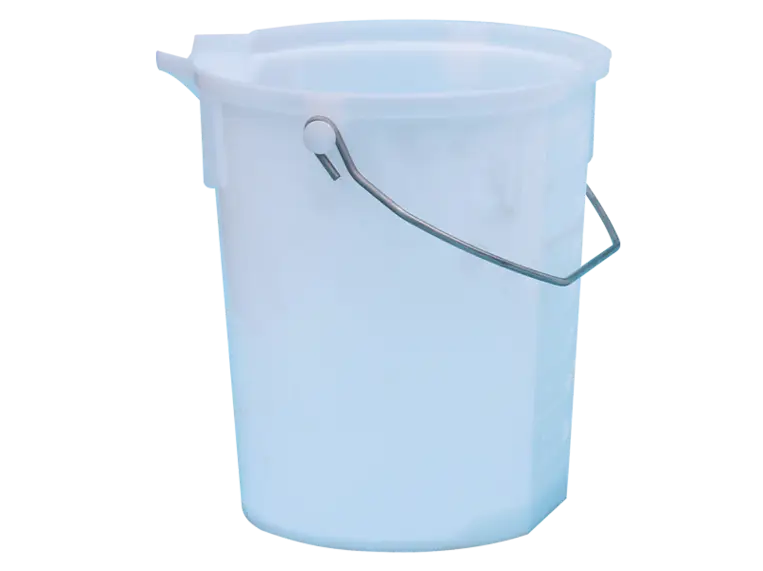 Plastic Bucket with Metal Handle