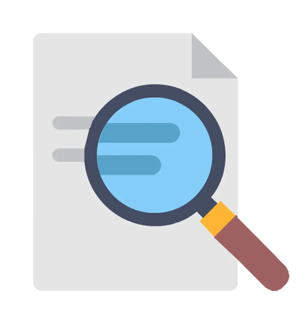 Magnifying Glass on Document