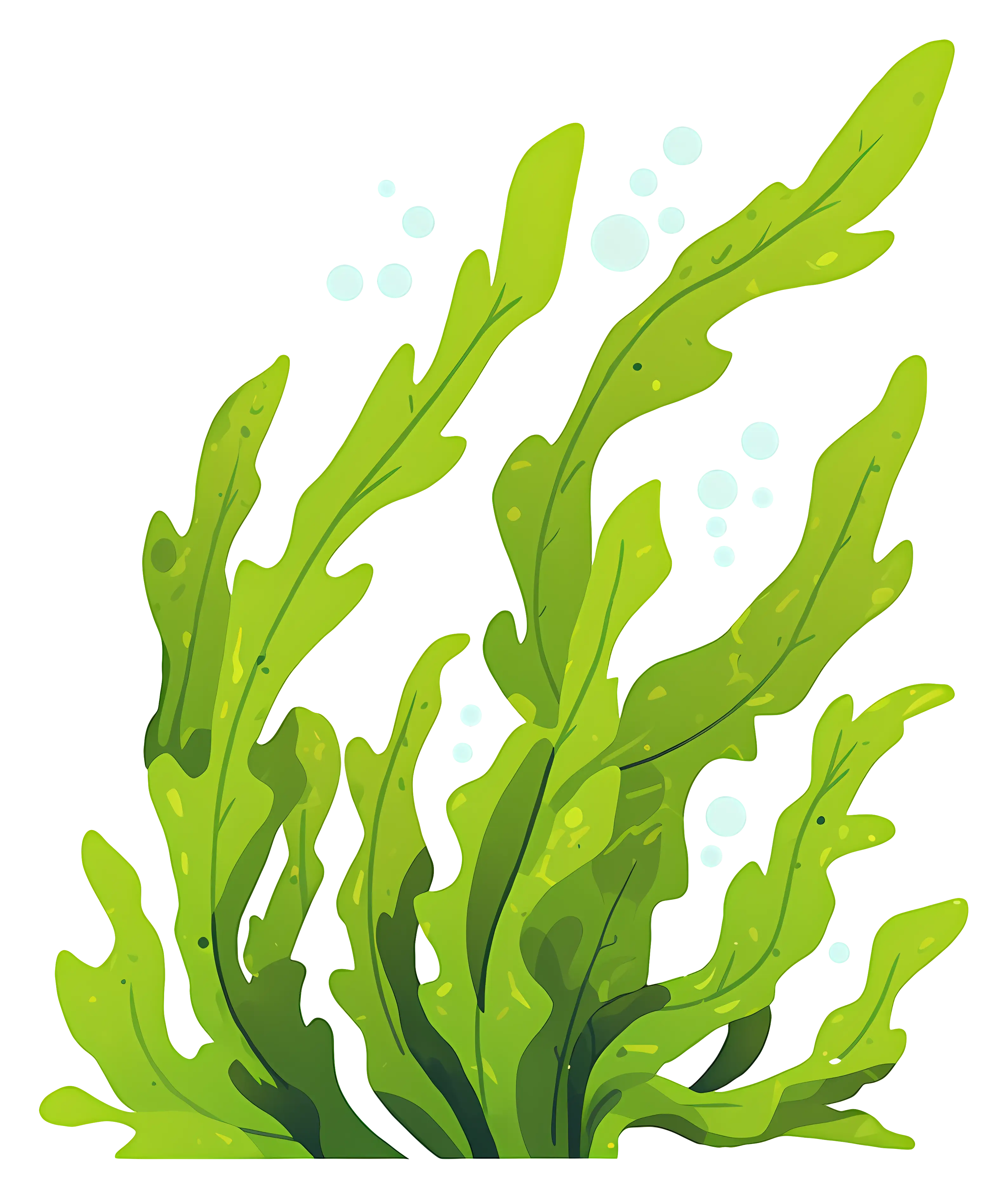 Underwater Seaweed Illustration Design