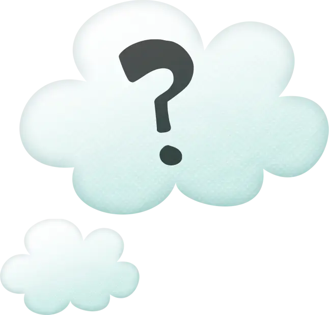 Cloud with Question Mark Symbol