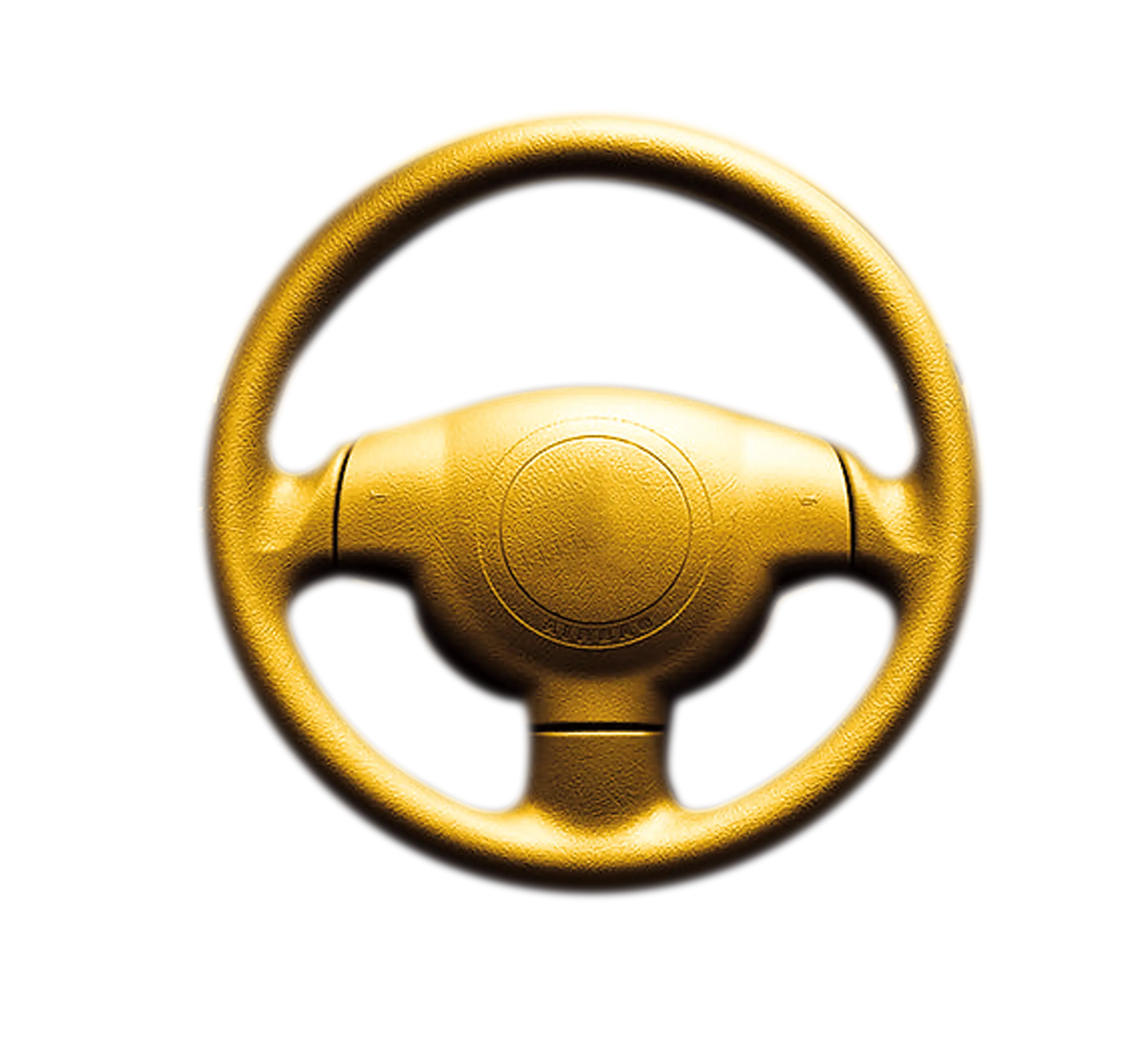 Golden Steering Wheel for Automotive Control