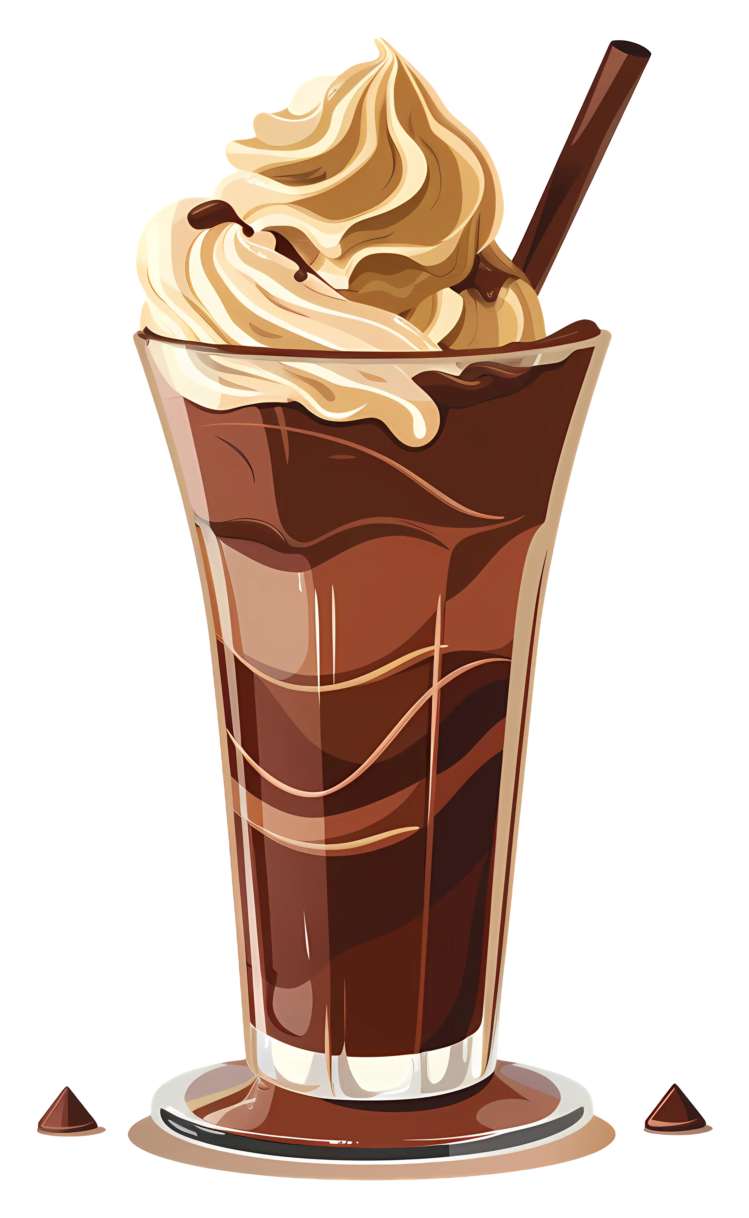 Chocolate Milkshake with Whipped Cream