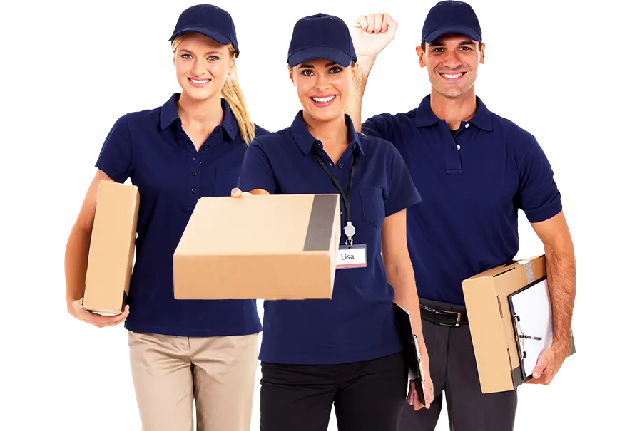 Delivery Team with Packages
