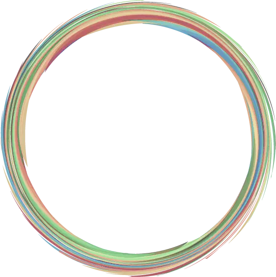 Multicolored Hoop in Circular Design