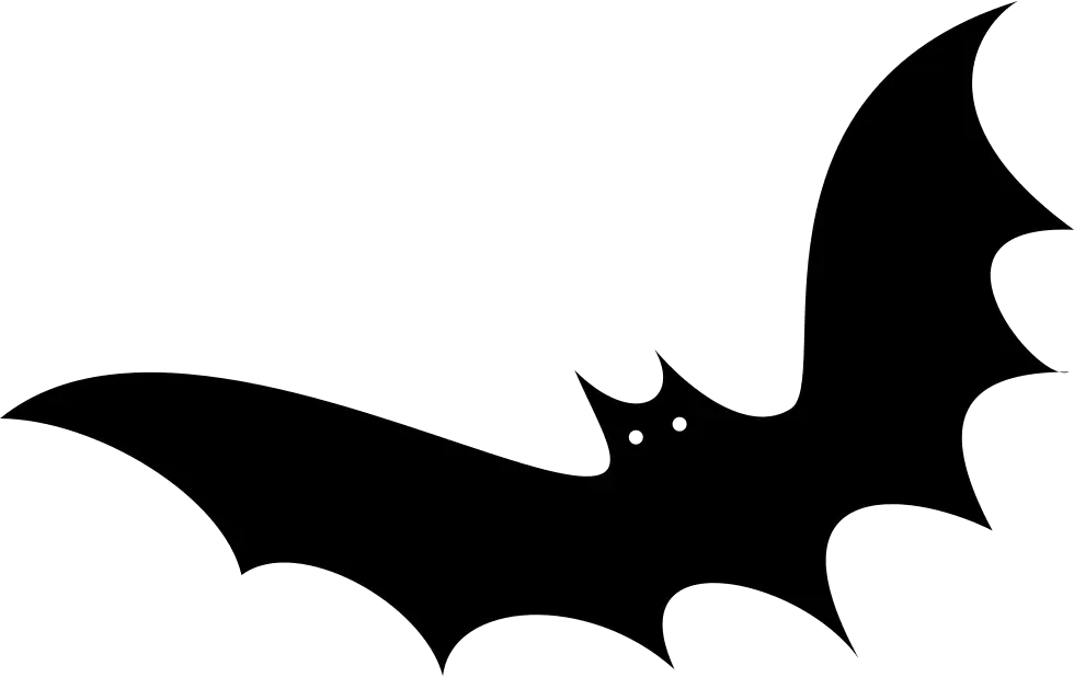 Silhouette of Flying Bat for Halloween