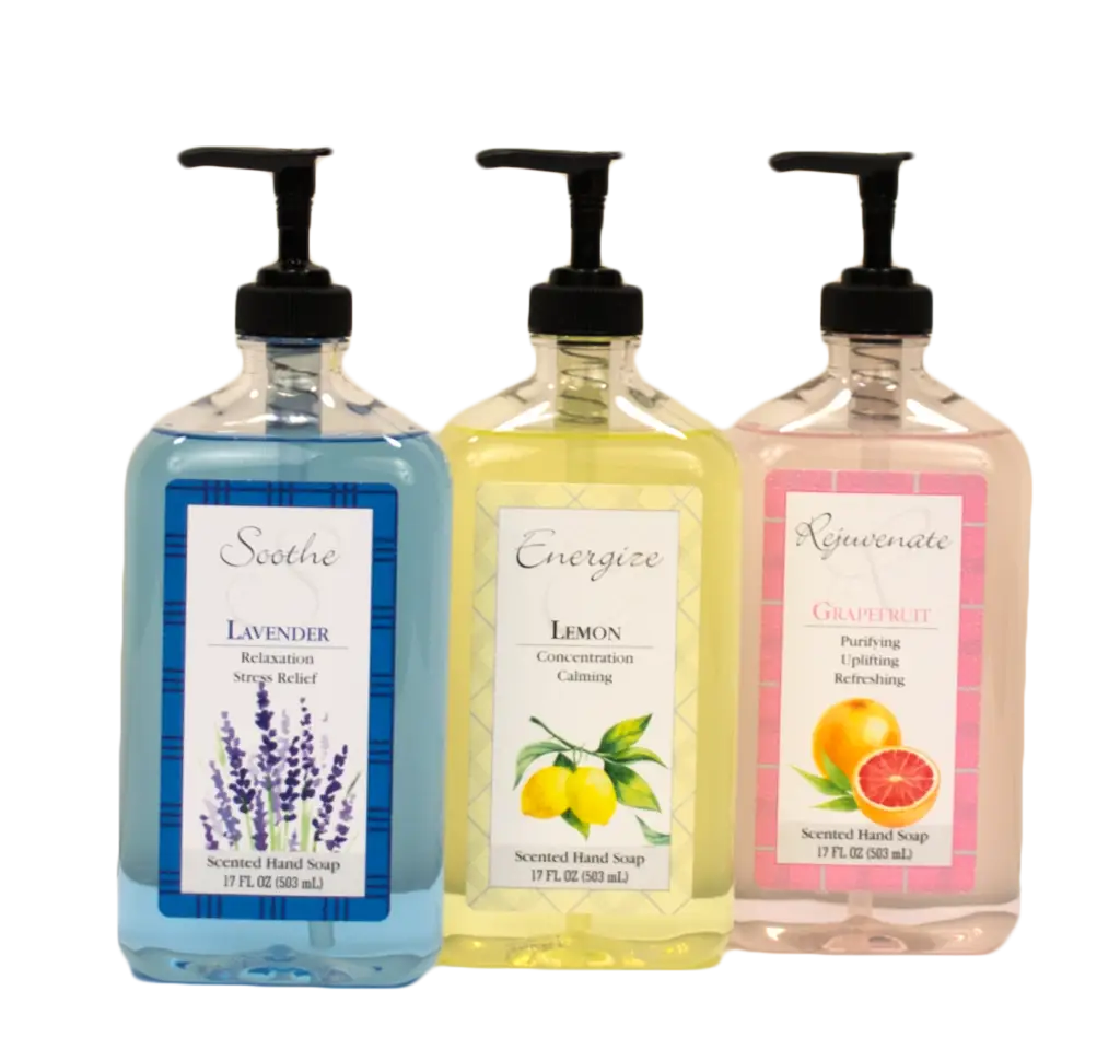 Hand Soap Bottles with Different Scents