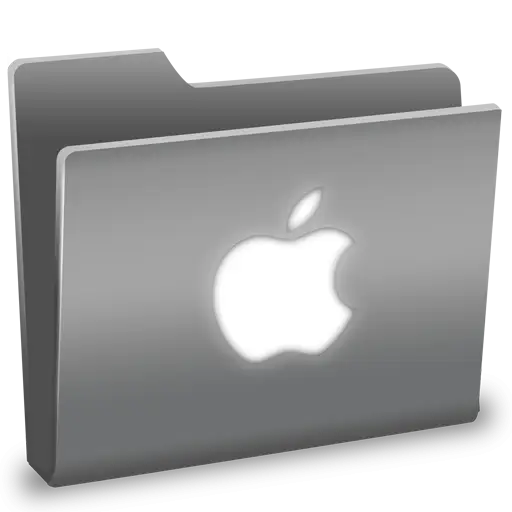 Folder Icon with Apple Logo