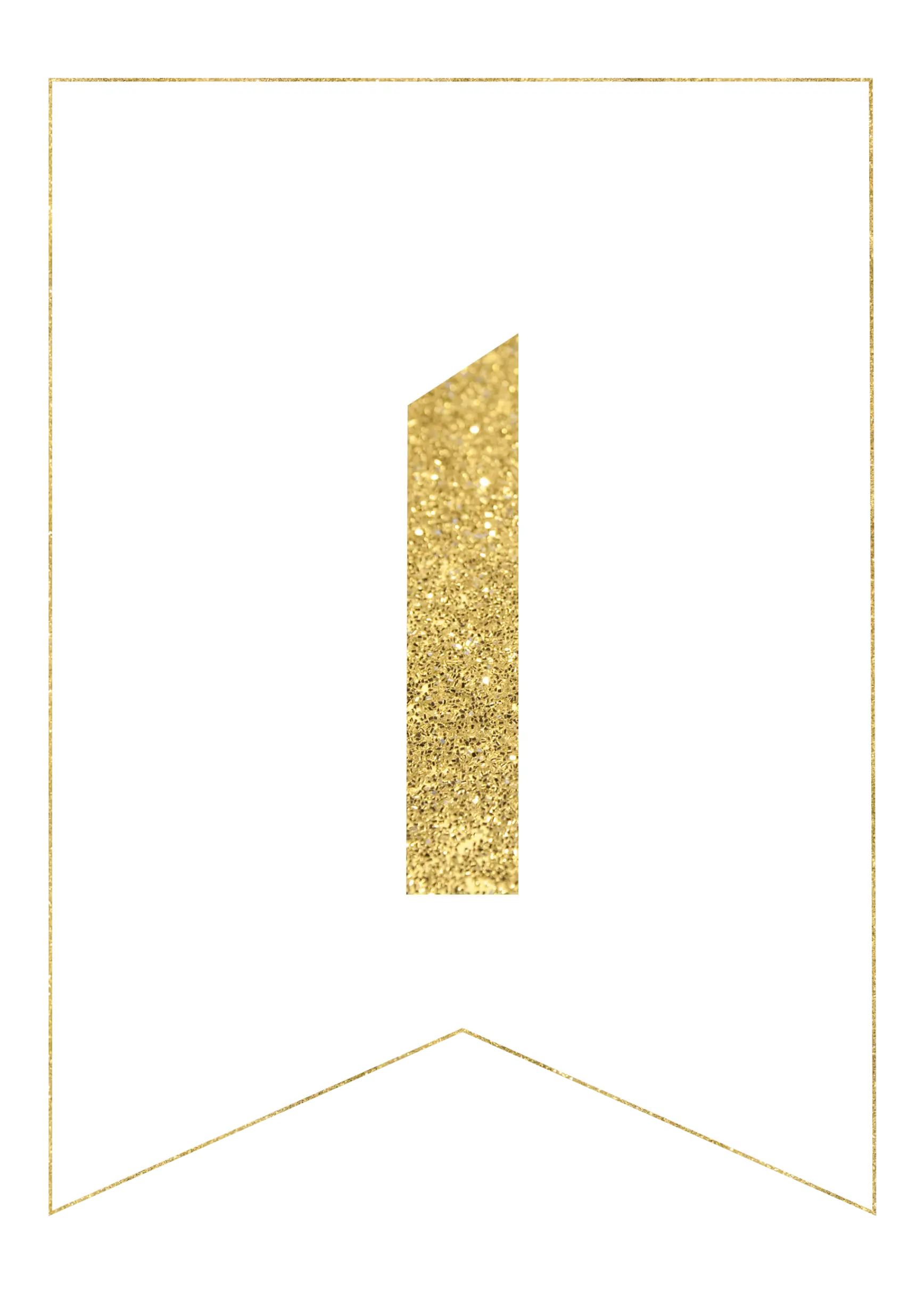 Gold Number One Banner